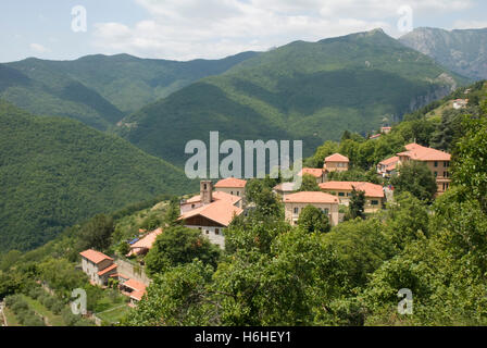 Triora Mountain Village, Ligurien, Italien, Europa Stockfoto