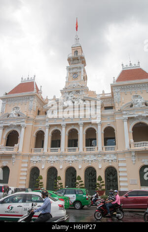 Hotel De Ville Menschen Ausschuss Bau, Ho Chi Minh Stadt, Saigon Vietnam Stockfoto