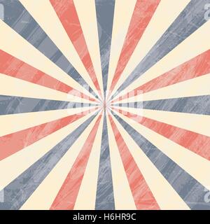 Bunte Circus Sunburst Hintergrund. Vektor-Illustration. Stock Vektor