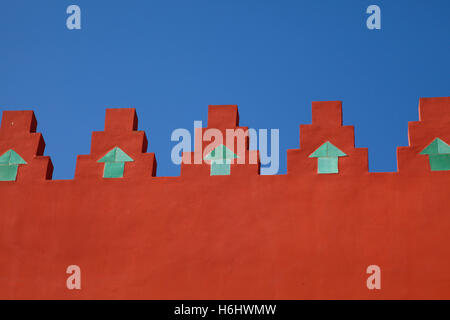 Architektur, marokkanisch, Marokko, Baustil, Arabisch, traditionell, design, islamische, Wand, Detail, Islam, Arabische, Dekoration Stockfoto