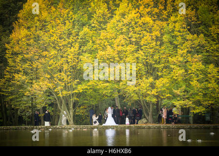 Hochzeit Herbst Paris Frankreich Stockfoto