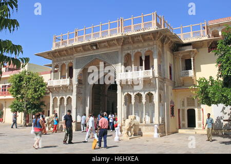 Rajendra Pol, Stadtschloss, Jaipur, Rajasthan, Indien, indischer Subkontinent, Südasien Stockfoto