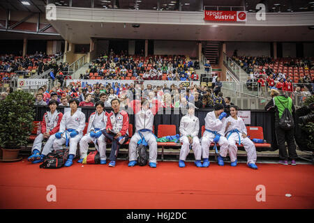 Linz, Österreich. 28 Oktober 2016. : Welt Meisterschaft Karate WKF Credit Jan de Wild Fotografie / Alamy Live News Stockfoto