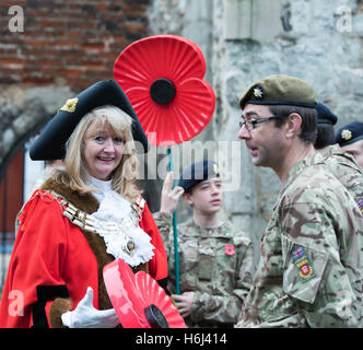 Brentwood, Essex, 29. Oktober 2016 starten der Mohn Beschwerde, Brentwood, Essex Credit: Ian Davidson/Alamy Live News Stockfoto