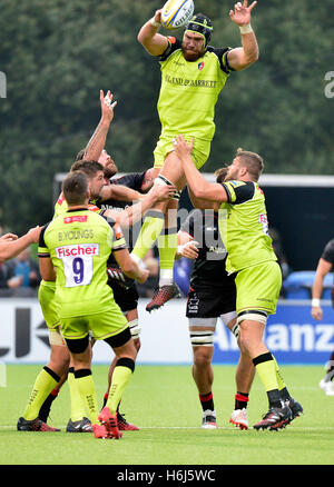 AVIVA Rugby Premier League Sarazenen V Leicester Tigers bei Allianz Park London, UK. 29. Okt, 5. Aktion während des Spiels die Sarazenen gewann 24-10-Credit: Leo Mason/Alamy Live News Stockfoto