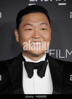 Los Angeles, CA, USA. 29. Oktober 2016. PSY im Ankunftsbereich für 2016 LACMA Kunstfilm Gala, Los Angeles County Museum of Art, Los Angeles, CA 29. Oktober 2016. Bildnachweis: Elizabeth Goodenough/Everett Collection/Alamy Live-Nachrichten Stockfoto