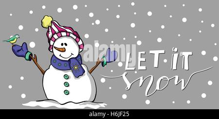 Lassen Sie es Schnee Stock Vektor