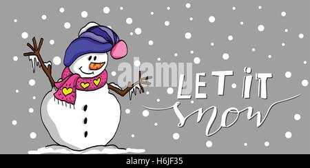 Lassen Sie es Schnee Stock Vektor