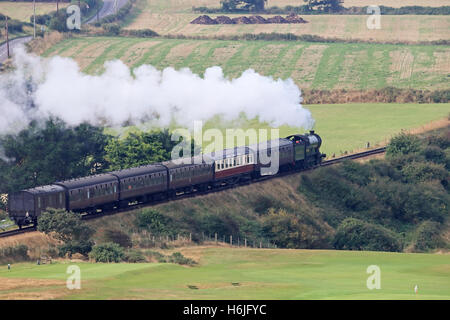 Dampfzug LNER B12 4-6-0 8572 North Norfolk Railway Stockfoto