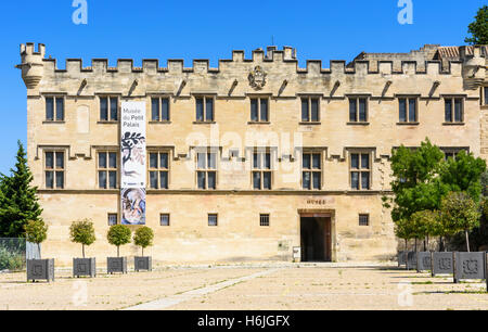 Fassade des Musée du Petit Palais, Schlossplatz, Avignon, Frankreich Stockfoto