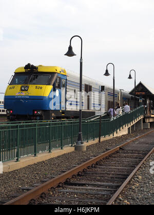 Eisenbahn s-Bahn Station Montauk New York USA Stockfoto