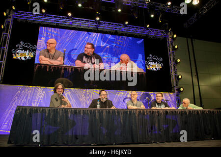 STAN LEE LA Comic-CON: 29. Oktober 2016, Los Angeles, Kalifornien. Stan Lee mit Marvel-Machern diskutieren ihre Arbeit. Stockfoto