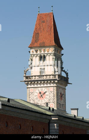 Turm des alten Rathauses, Passau, Bayerischer Wald, Bayern Stockfoto