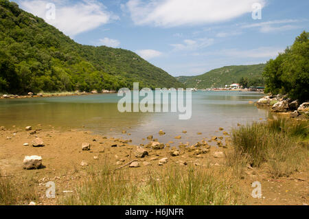 Limski Fjord oder Lim Fjord, Istrien, Kroatien, Europa Stockfoto