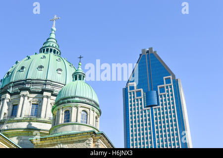 Dom-Basilika Maria, Königin der Welt in Montreal, Quebec, Kanada, ist der Sitz der römisch-katholischen Erzdiözese von Mo Stockfoto