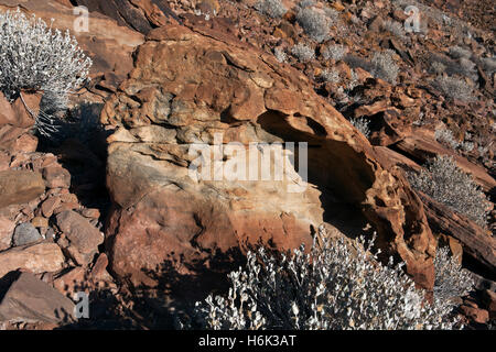 Felsen bei den verbrannten Berg in der Nähe von Twyfelfontein Damaraland Namibia Stockfoto