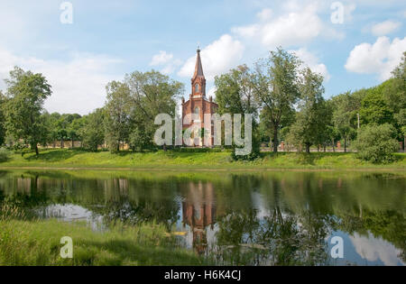 Puschkin. Sankt-Petersburg. Russland. Lutherische Kirche der Auferstehung von Jesus (evangelische lutherische Kirche von Ingriens) Stockfoto