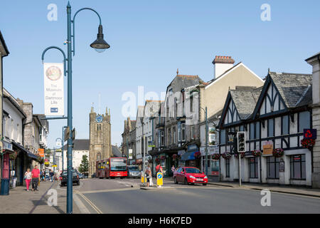 Fore Street, Okehampton, Devon, England, Vereinigtes Königreich Stockfoto