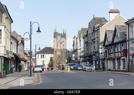 Fore Street, Okehampton, Devon, England, Vereinigtes Königreich Stockfoto