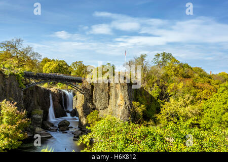 Schöner Wasserfall in Paterson, New Jersey Stockfoto