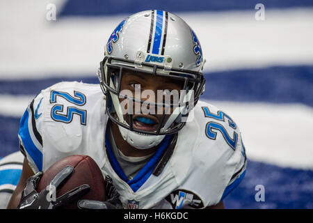 Houston, Texas, USA. 30. Oktober 2016. Detroit Lions Runningback Theo Riddick (25) fängt einen Touchdown-Pass in der Endzone im 4. Quartal ein NFL-Spiel zwischen den Houston Texans und den Detroit Lions NRG-Stadion in Houston, TX am 30. Oktober 2016. Die Texaner gewannen das Spiel 20-13. Bildnachweis: Trask Smith/ZUMA Draht/Alamy Live-Nachrichten Stockfoto