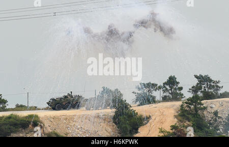 Hong Kong. 31. Oktober 2016. Die Hong Kong Garnison der chinesischen Volksbefreiungsarmee (PLA) hält einen militärischen Drill in Hong Kong Special Administrative Region, Süd-China, 31. Oktober 2016. Bildnachweis: Lui Siu Wai/Xinhua/Alamy Live-Nachrichten Stockfoto