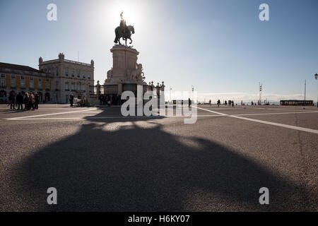 Praça Comercio aka Terreiro Paco (Commerce Square aka Palace Yard), Lissabon, Portugal Stockfoto