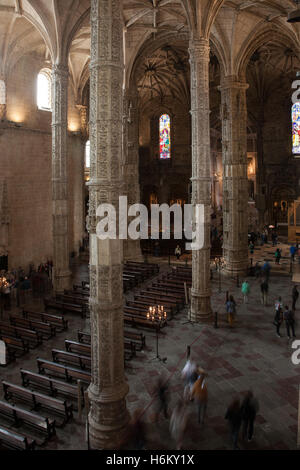 Das Hieronymus-Kloster aka Hieronymus-Kloster, Belem, Lissabon, Portugal Stockfoto