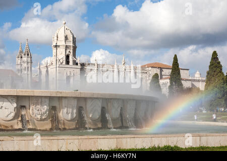 Das Hieronymus-Kloster aka Hieronymus-Kloster, Belem, Lissabon, Portugal Stockfoto