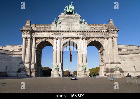 Bogen des Cinquantenaire in Brüssel, Belgien. Stockfoto