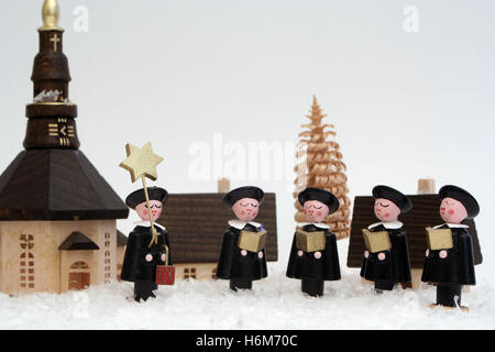 Weihnachten-Chor-Gruppe Stockfoto