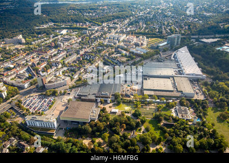 Antenne-Bild, Essen Messe, Gruga-Halle, Grugapark, Essen, Ruhr und Umgebung, Nordrhein-Westfalen, Deutschland, Europa DE Luftbild Stockfoto