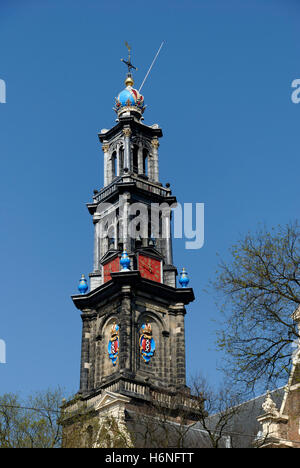 Westerkerk in amsterdam Stockfoto