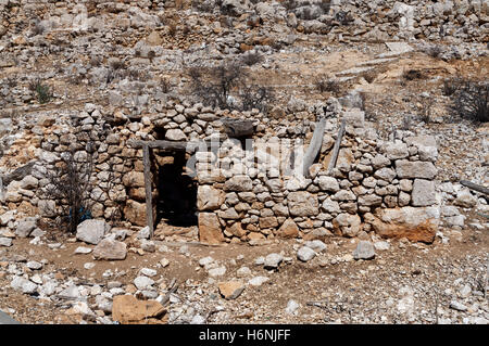 Die Wüstung oder Chorio, Chalki Insel in der Nähe von Rhodos, Dodekanes, Griechenland. Stockfoto