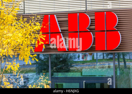 ABB, Logo, Schilder, Prag, Tschechische Republik Stockfoto