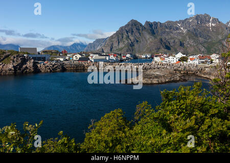 Henningsvær, Lofoten Inseln, Norwegen Stockfoto