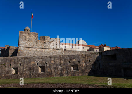 Forte de São Francisco Xavier Bereich am Meer in Porto, Portugal, Europa Stockfoto