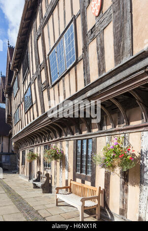 Die historischen Lord Leycester Hospital, Warwick, Warwickshire, England, UK Stockfoto