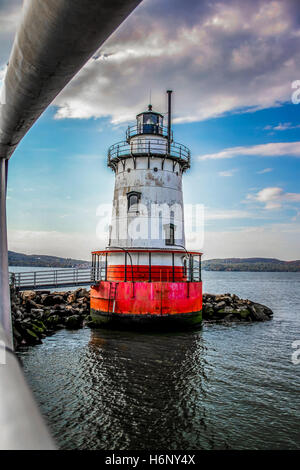 Leuchtturm in Sleepy Hollow, New York. Stockfoto