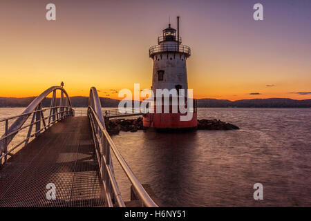 Leuchtturm in Sleepy Hollow, New York. Stockfoto