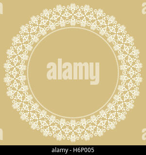 Moderne Runde Blumenrahmen Stockfoto