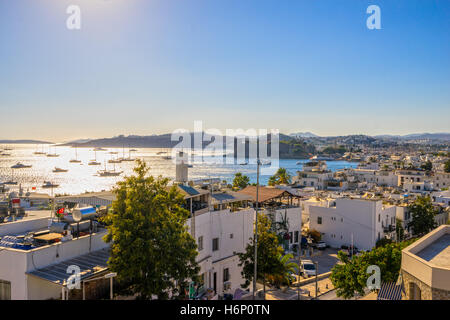 Blick auf Bodrum, Türkei Stockfoto