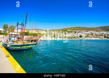 Blick auf Bodrum, Türkei Stockfoto