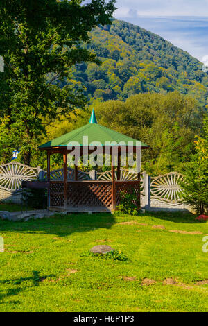 Design im Garten eines Privathauses Stockfoto