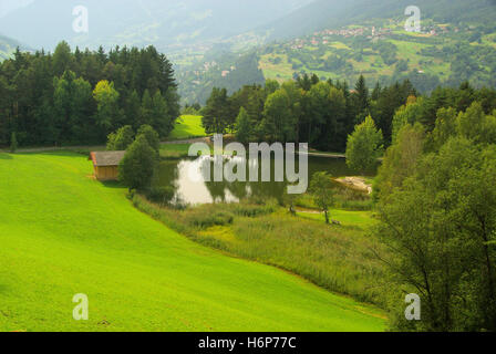 Alpen-alm - Alm Alpen 06 Stockfoto