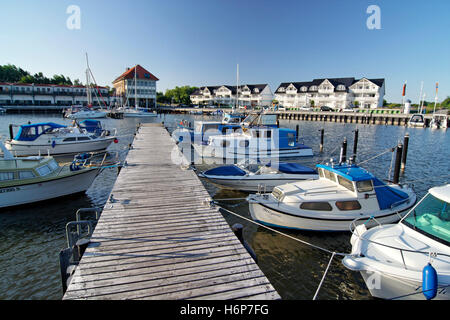 Seehafen von Karl Hagen auf der Insel Usedom Stockfoto