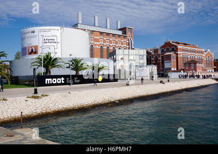 MAAT, Belém, Lissabon, Portugal ehemaligen Kraftwerk, Strom-Fabrik Stockfoto