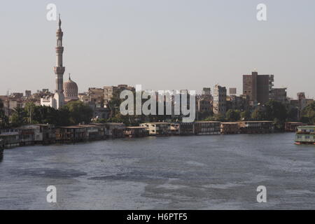 Einen Überblick über den Nil in Kairo Stockfoto