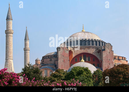 Die Hagia Sophia oder St. Sophia Kirche, Moschee Hagia Sophia - heute ein Museum in Istanbul, Türkei Stockfoto