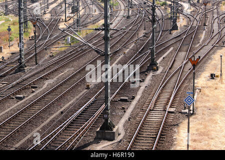 Schienen Stockfoto